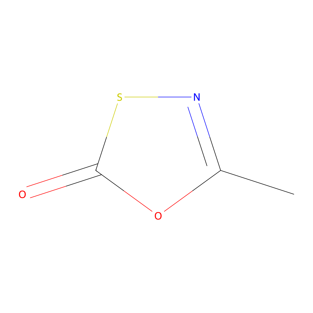5-methyl-2H-1,3,4-oxathiazol-2-one molecular structure, CAS 17452-74-3