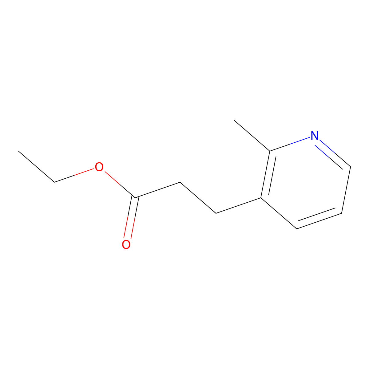 3-(2-Methyl-pyridin-3-yl)-propionic acid ethyl ester molecular structure, CAS 174523-93-4