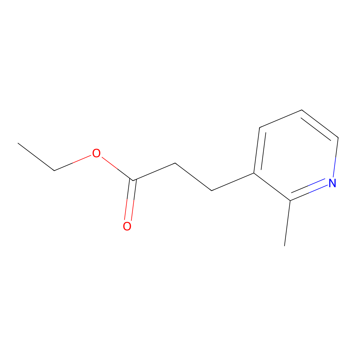 3-(2-Methyl-pyridin-3-yl)-propionic acid ethyl ester molecular structure, CAS 174523-93-4