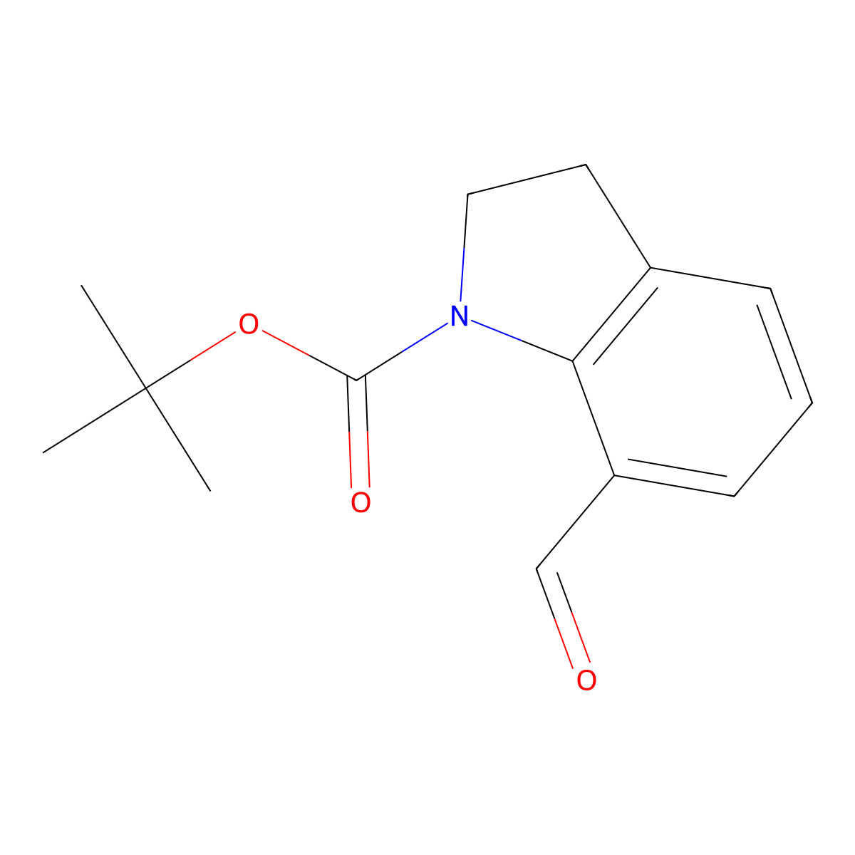 N-Boc-indoline-7-carboxaldehyde molecular structure, CAS 174539-67-4