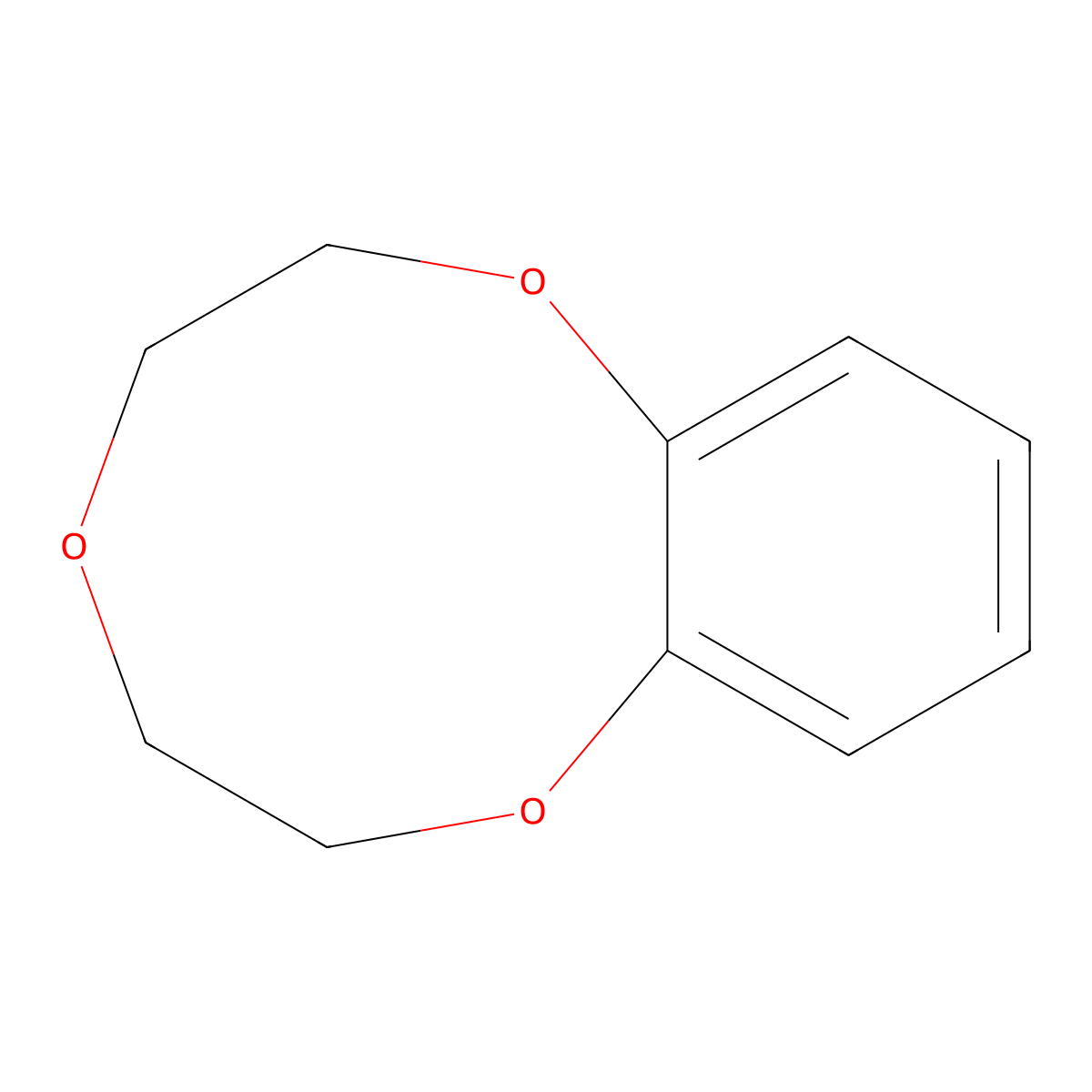 1,4,7-Benzotrioxonin, 2,3,5,6-tetrahydro- molecular structure, CAS 17454-39-6