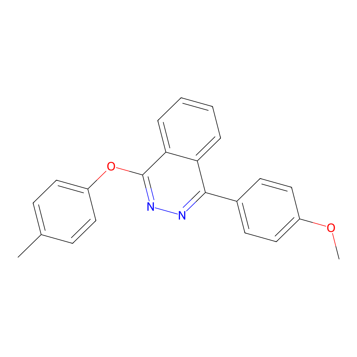 1-(4-Methoxyphenyl)-4-(4-methylphenoxy)phthalazine molecular structure, CAS 174542-71-3