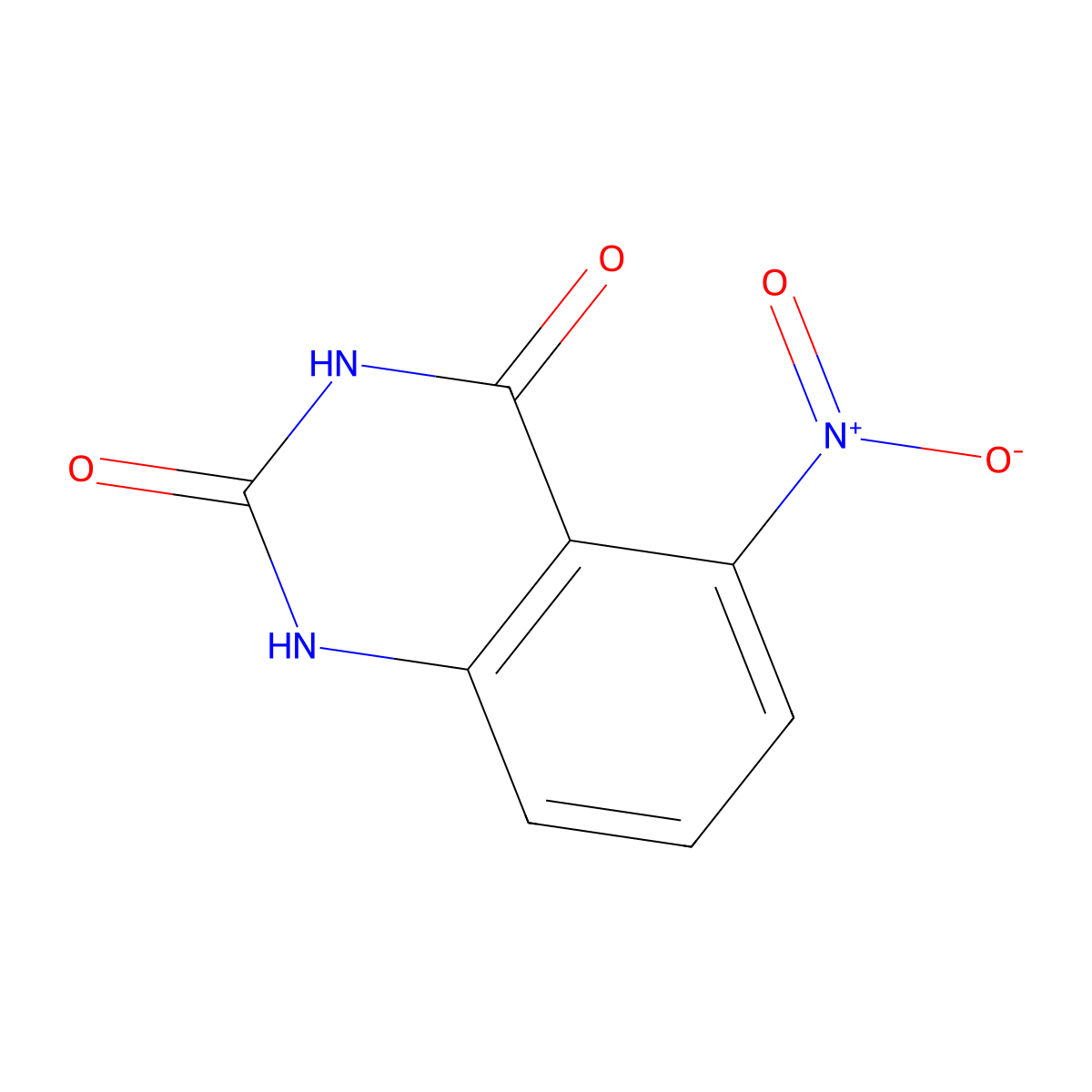 5-Nitroquinazoline-2,4(1H,3H)-dione molecular structure, CAS 174565-65-2