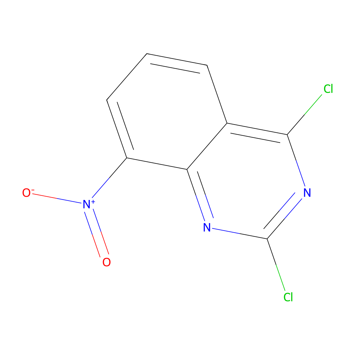 2,4-Dichloro-8-nitroquinazoline molecular structure, CAS 174566-19-9