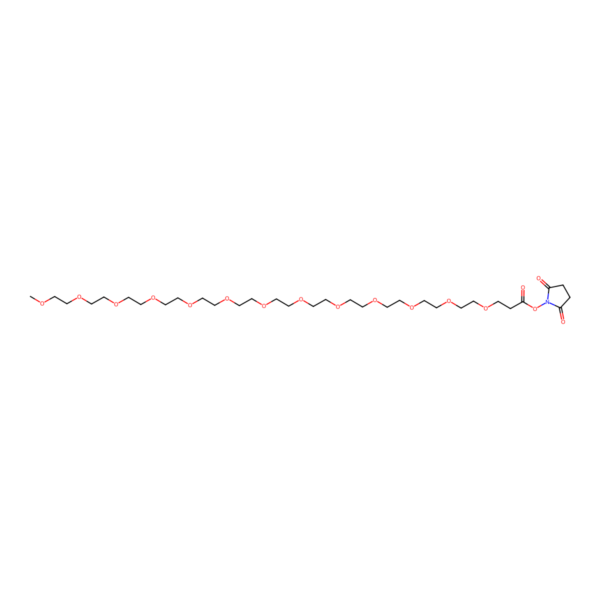 m-PEG13-NHS ester molecular structure, CAS 174569-25-6