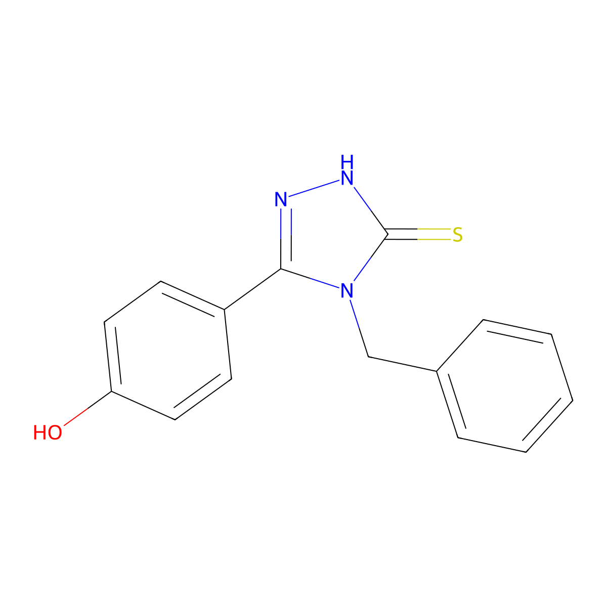 4-(4-Benzyl-5-sulfanylidene-1,2,4-triazolidin-3-ylidene)cyclohexa-2,5-dien-1-one molecular structure, CAS 174573-91-2