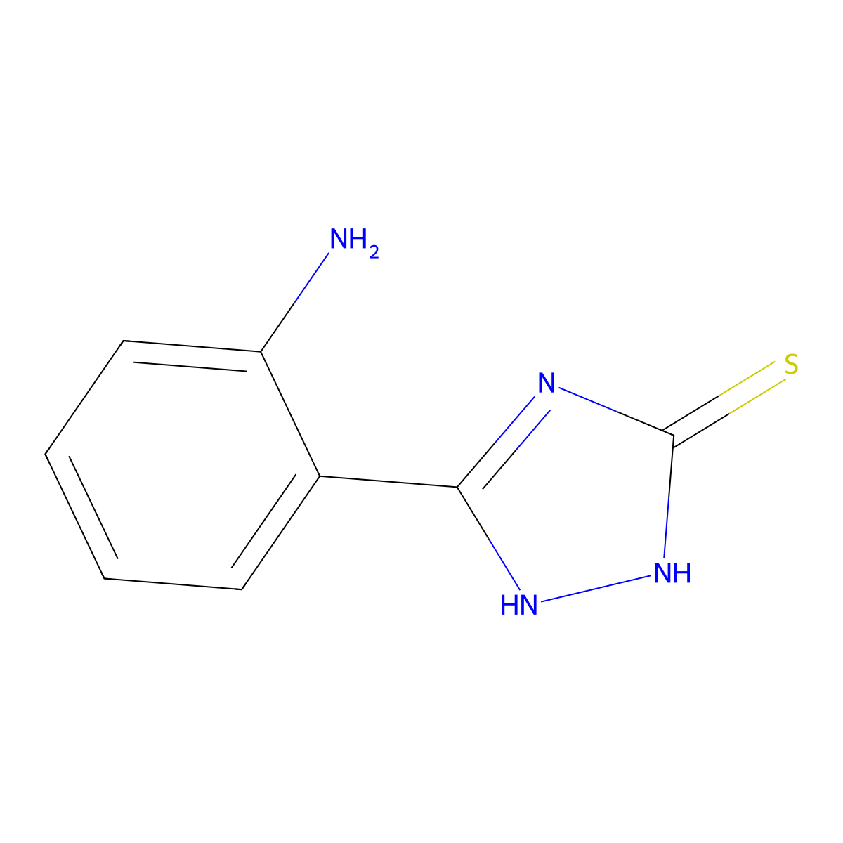 3-(2-Aminophenyl)-4H-1,2,4-triazole-5-thiol molecular structure, CAS 174574-09-5