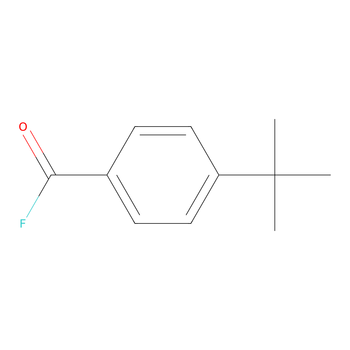 4-tert-butylbenzoyl Fluoride molecular structure, CAS 174579-99-8