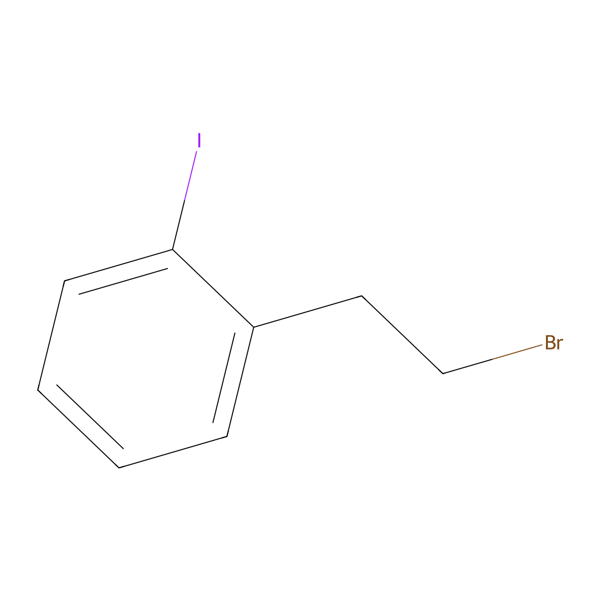 1-(2-Bromoethyl)-2-iodobenzene molecular structure, CAS 174585-86-5