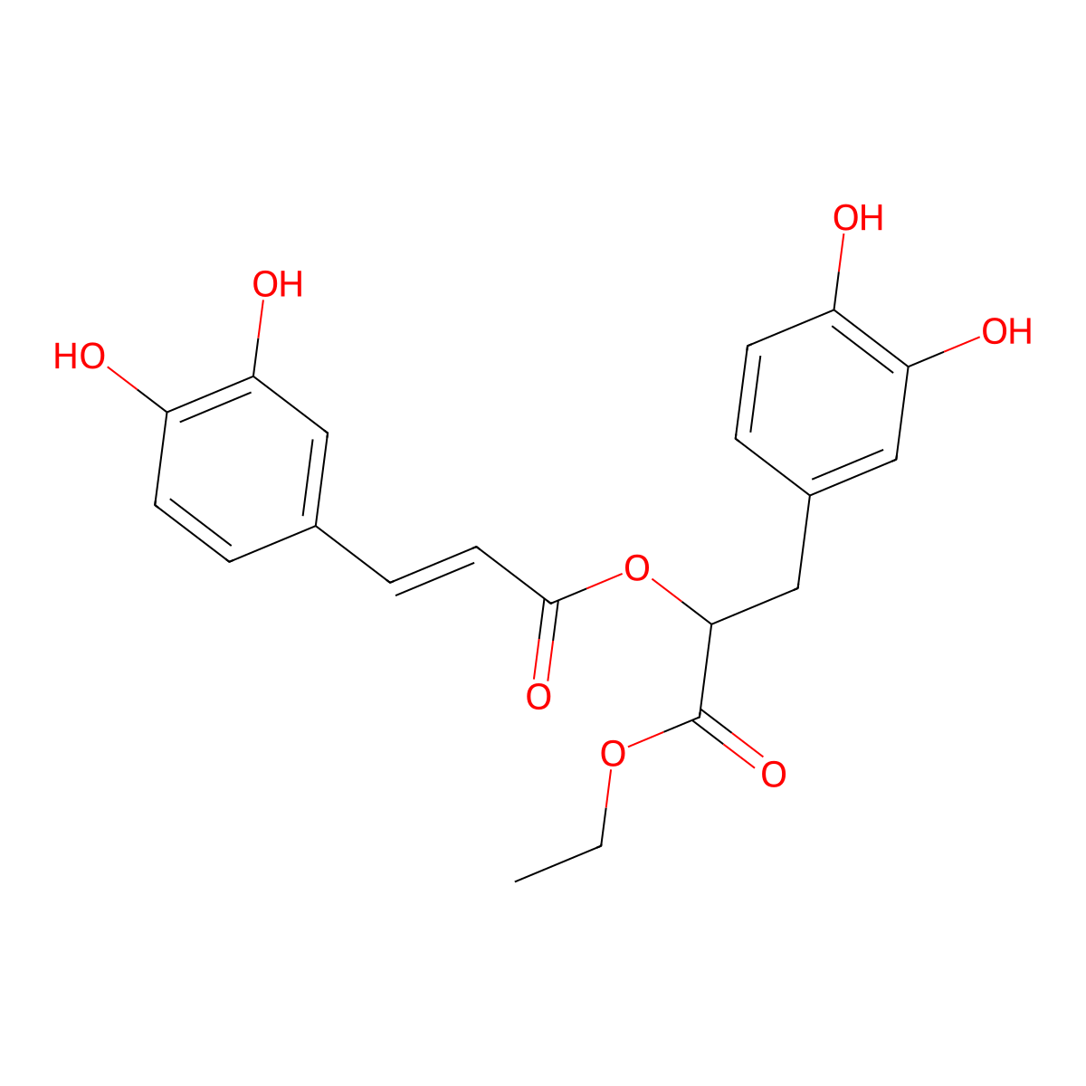 Ethyl Rosmarinate molecular structure, CAS 174591-47-0