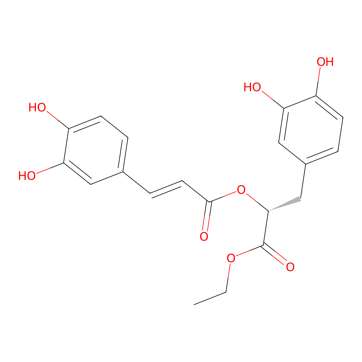 Ethyl Rosmarinate molecular structure, CAS 174591-47-0