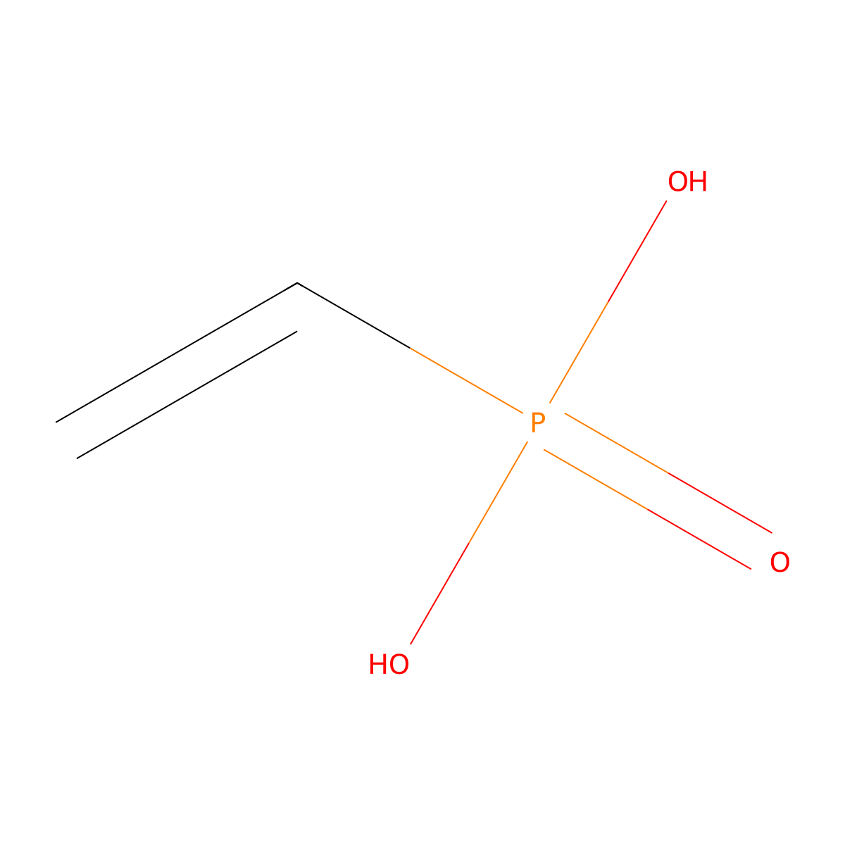Poly(vinylphosphonic acid) molecular structure, CAS 1746-03-8