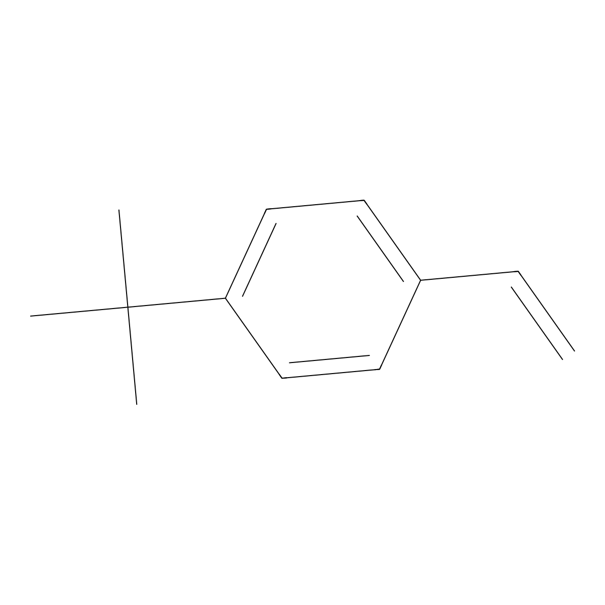 4-tert-Butylstyrene molecular structure, CAS 1746-23-2