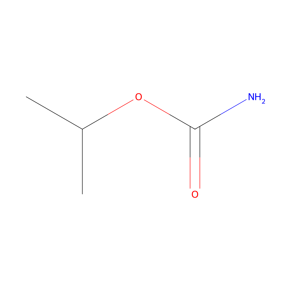 Isopropyl carbamate molecular structure, CAS 1746-77-6