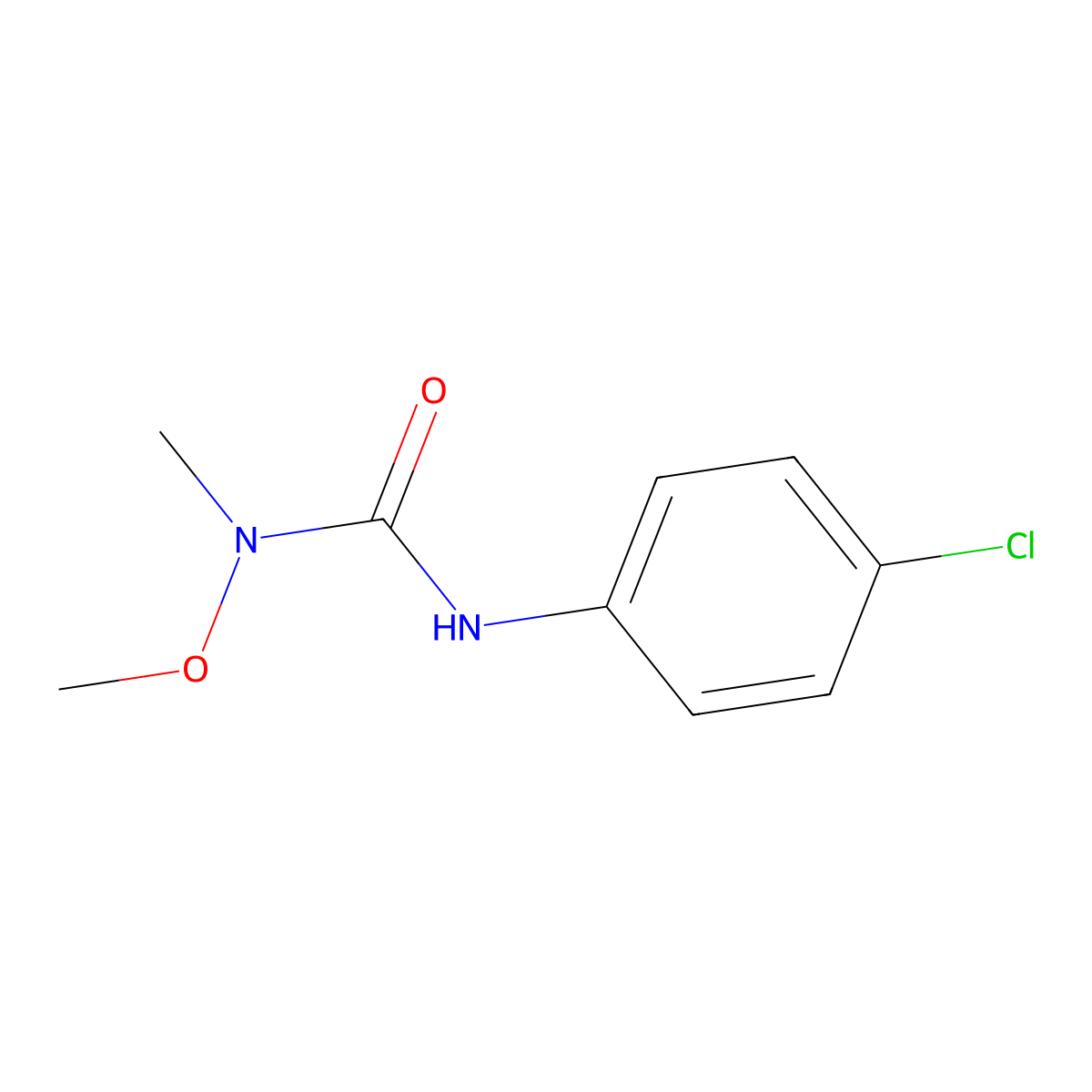 Monolinuron molecular structure, CAS 1746-81-2