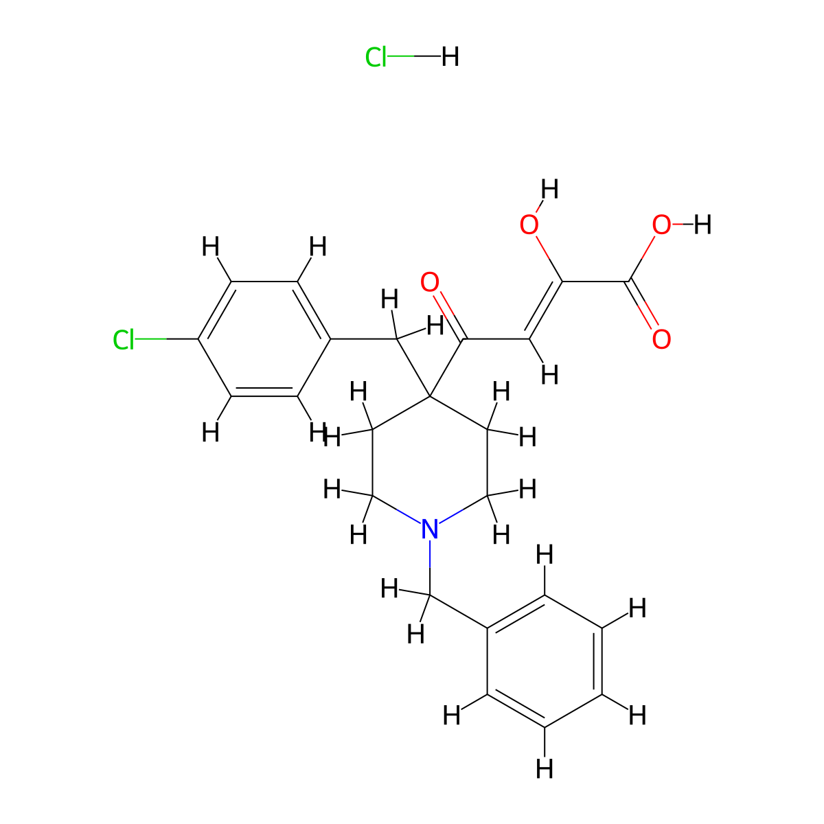 L-742001 Hydrochloride molecular structure, CAS 174605-64-2