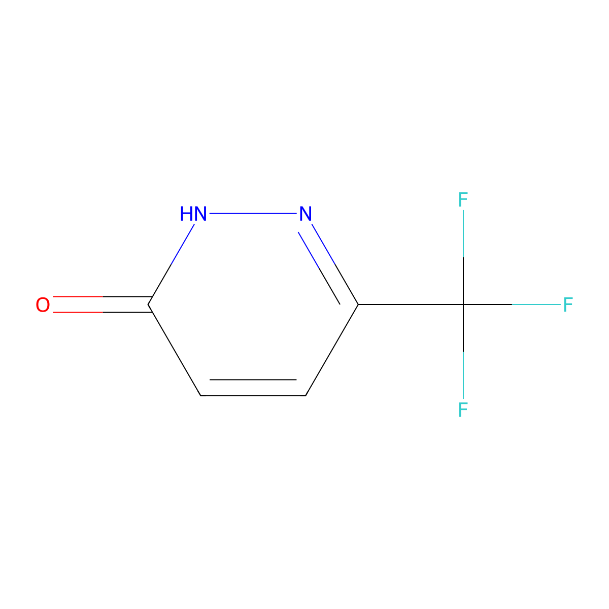 6-(Trifluoromethyl)-2,3-dihydropyridazin-3-one molecular structure, CAS 174607-36-4
