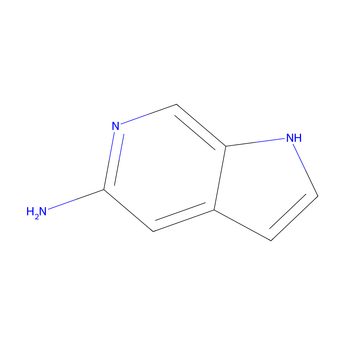 1H-Pyrrolo(2,3-c)pyridin-5-amine molecular structure, CAS 174610-12-9