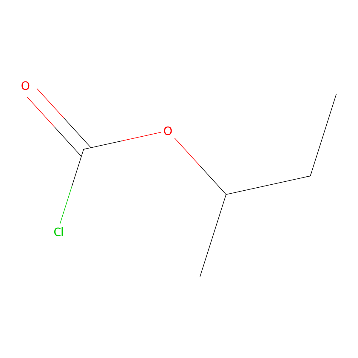 sec-Butyl chloroformate molecular structure, CAS 17462-58-7