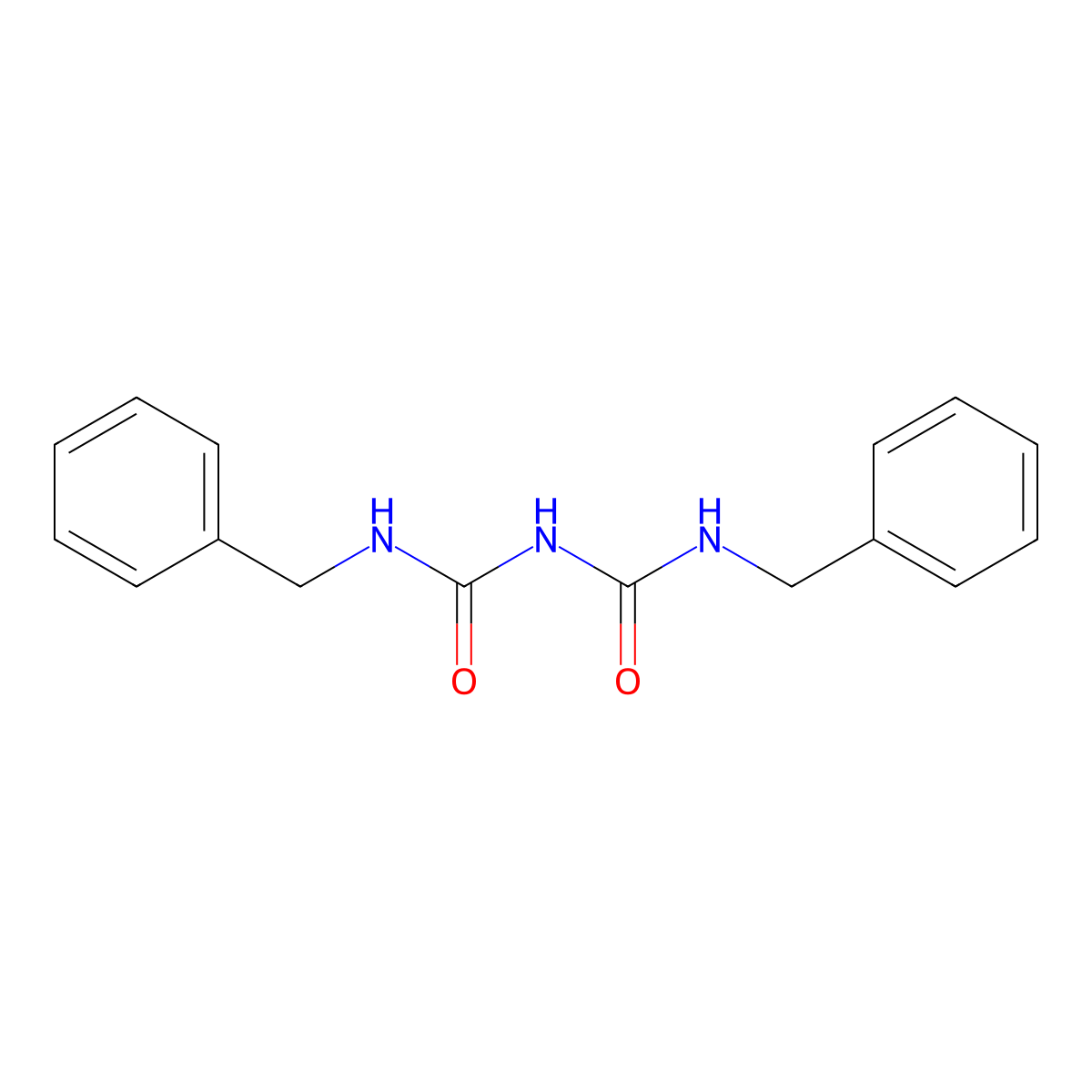 N,N'-Bisphenylmethylimidodicarbonicdiamide molecular structure, CAS 17462-82-7