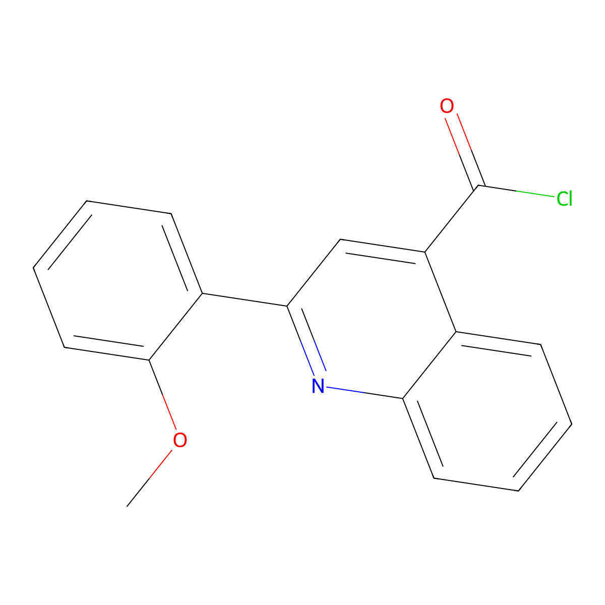 2-(2-methoxyphenyl)quinoline-4-carbonyl Chloride molecular structure, CAS 174636-72-7
