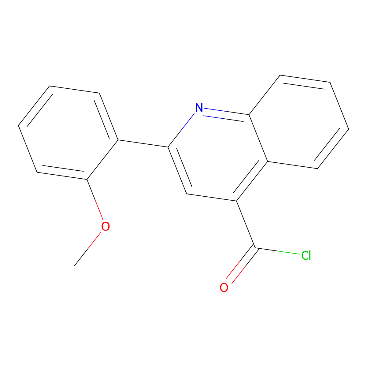 2-(2-methoxyphenyl)quinoline-4-carbonyl Chloride molecular structure, CAS 174636-72-7