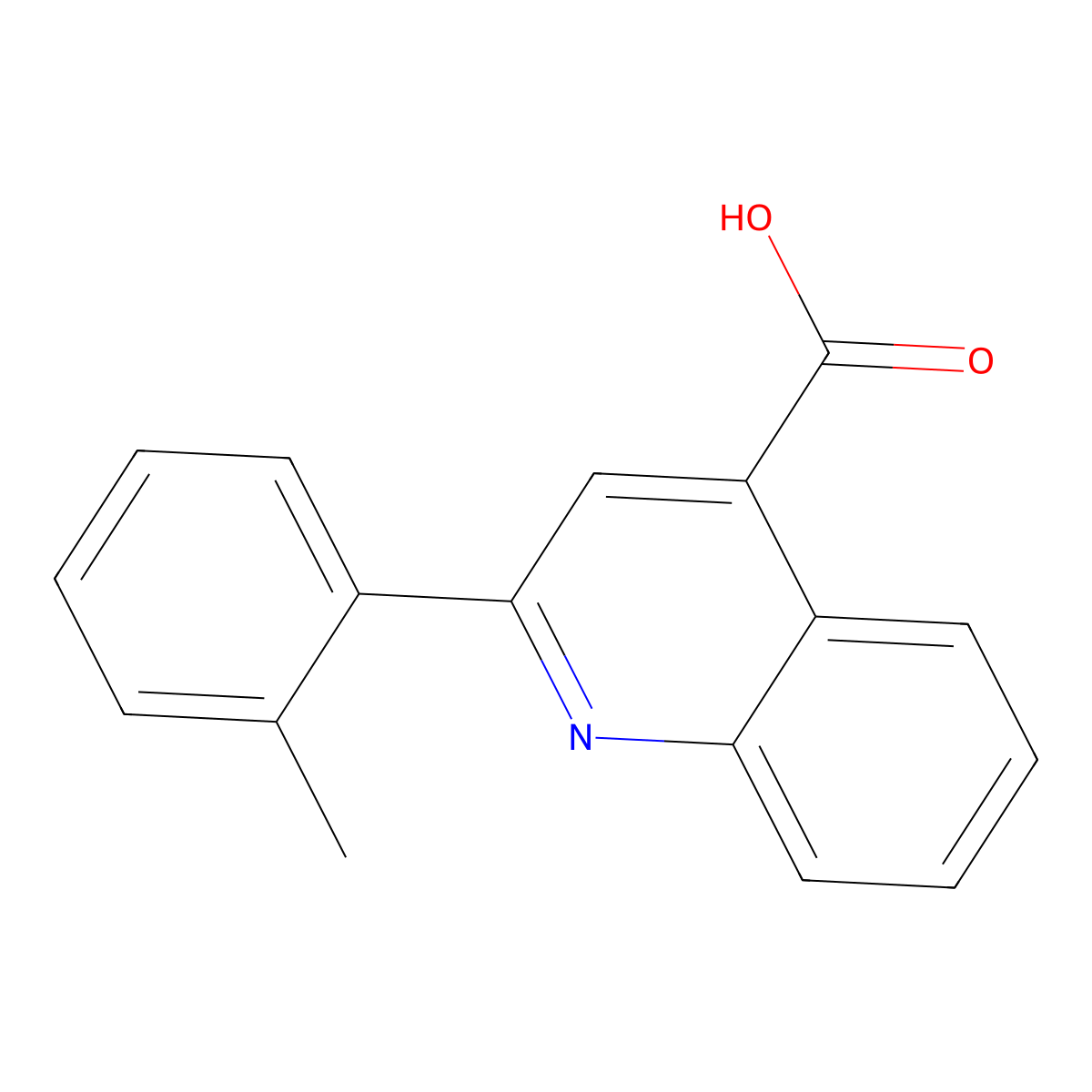 2-(2-Methylphenyl)quinoline-4-carboxylic acid molecular structure, CAS 174636-85-2