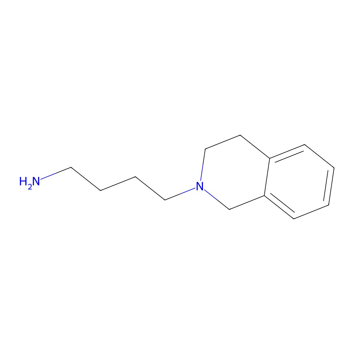 2(1H)-Isoquinolinebutanamine, 3,4-dihydro- molecular structure, CAS 174643-96-0