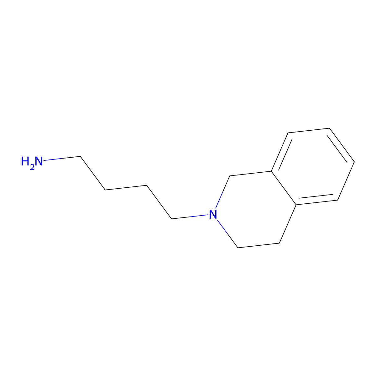 2(1H)-Isoquinolinebutanamine, 3,4-dihydro- molecular structure, CAS 174643-96-0