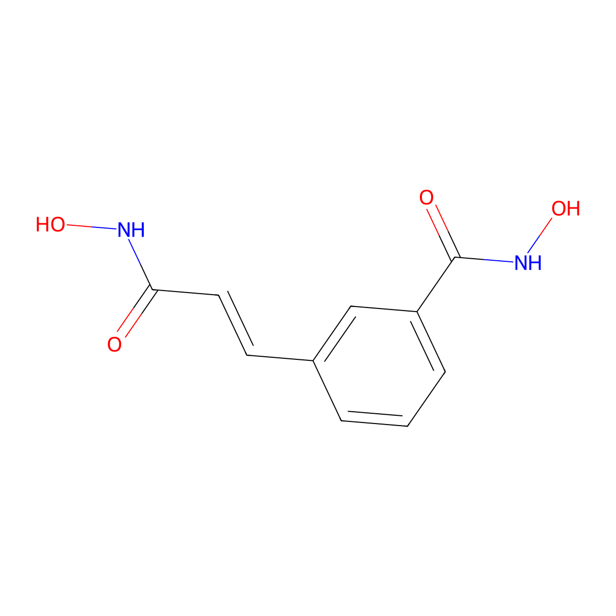 Carboxycinnamic Acid Bishydroxamide molecular structure, CAS 174664-65-4