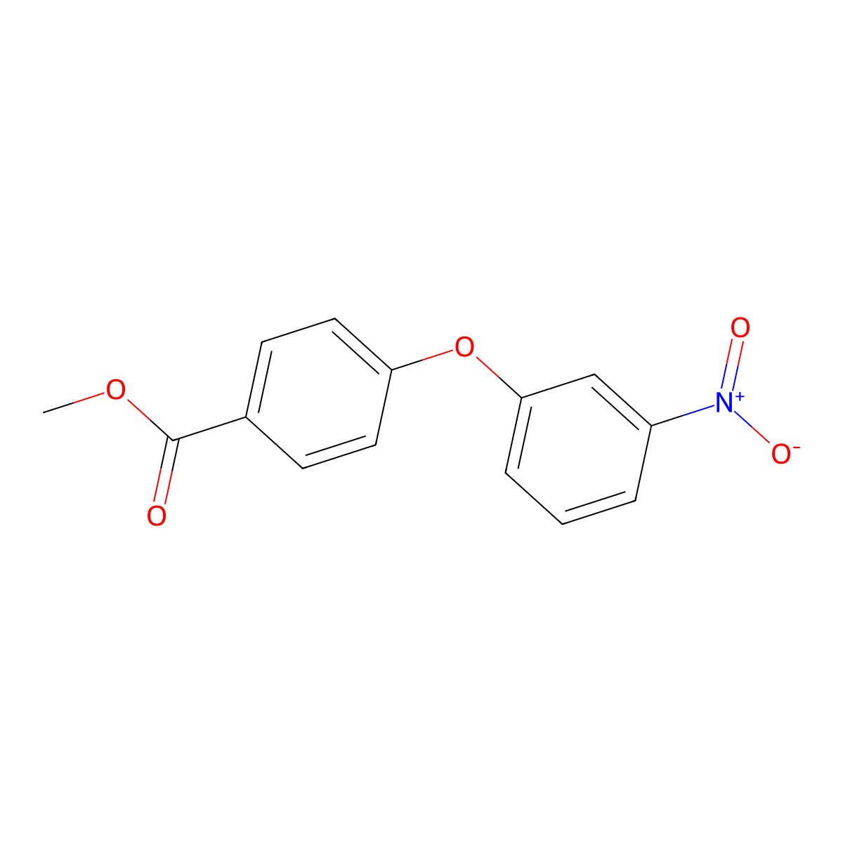 Methyl 4-(3-nitrophenoxy)benzoate molecular structure, CAS 174666-18-3