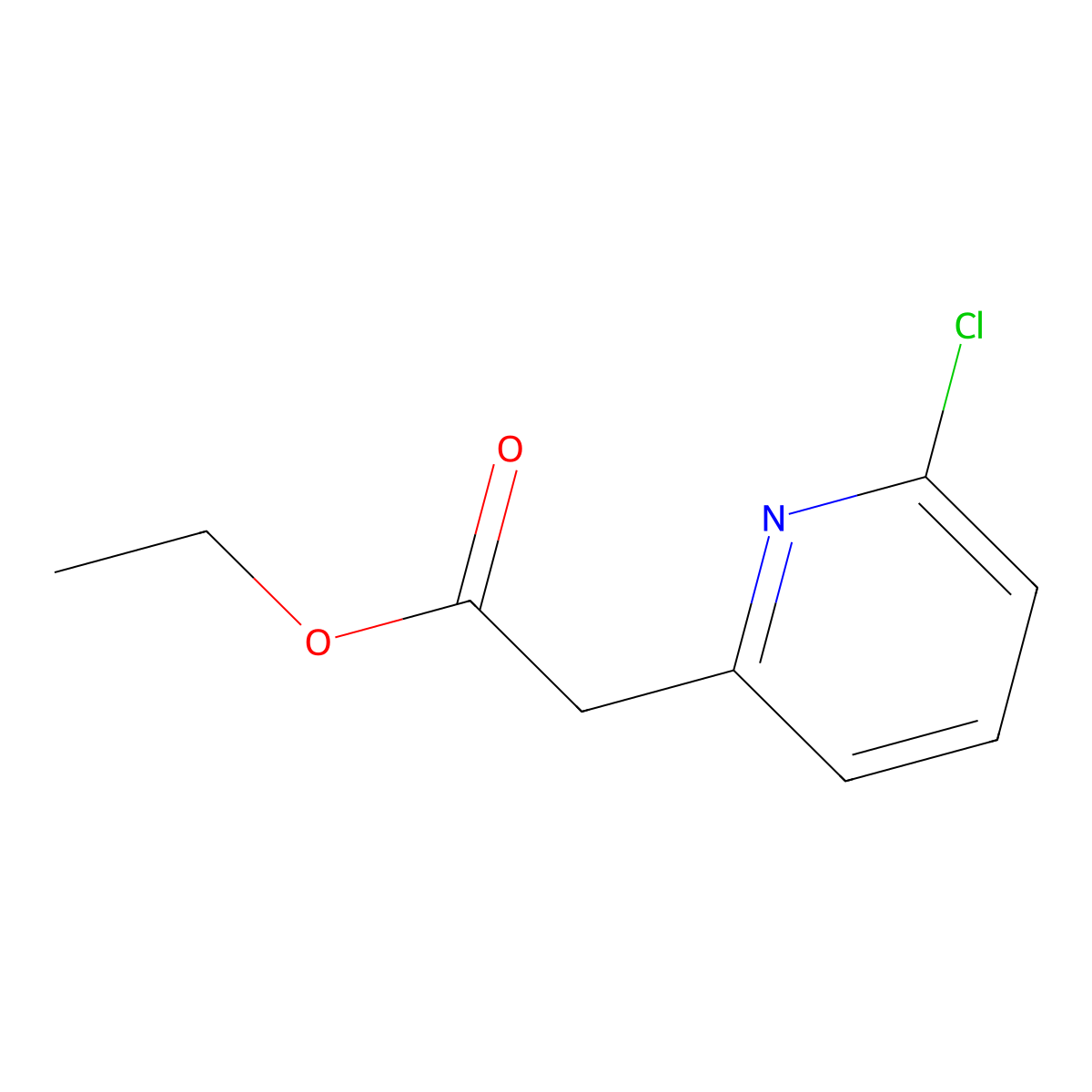 Ethyl 2-(6-chloropyridin-2-yl)acetate molecular structure, CAS 174666-22-9