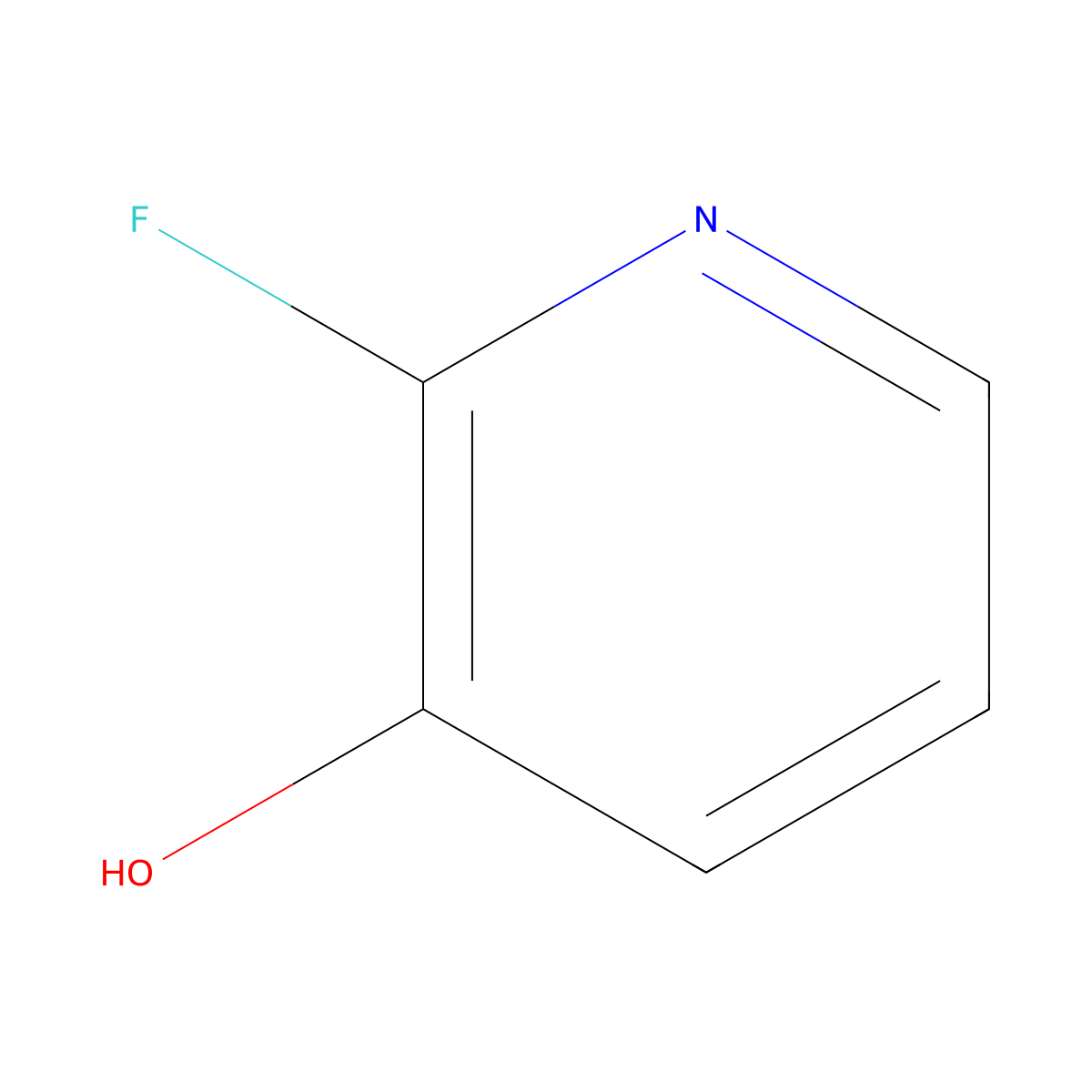 2-Fluoro-3-hydroxypyridine molecular structure, CAS 174669-74-0