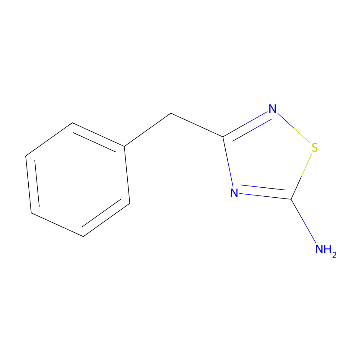 3-Benzyl-1,2,4-thiadiazol-5-amine molecular structure, CAS 17467-27-5