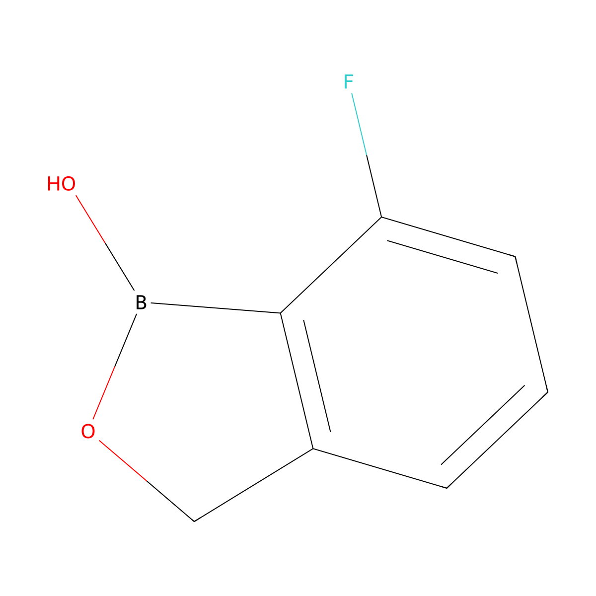 7-Fluorobenzo[c][1,2]oxaborol-1(3h)-ol molecular structure, CAS 174671-93-3
