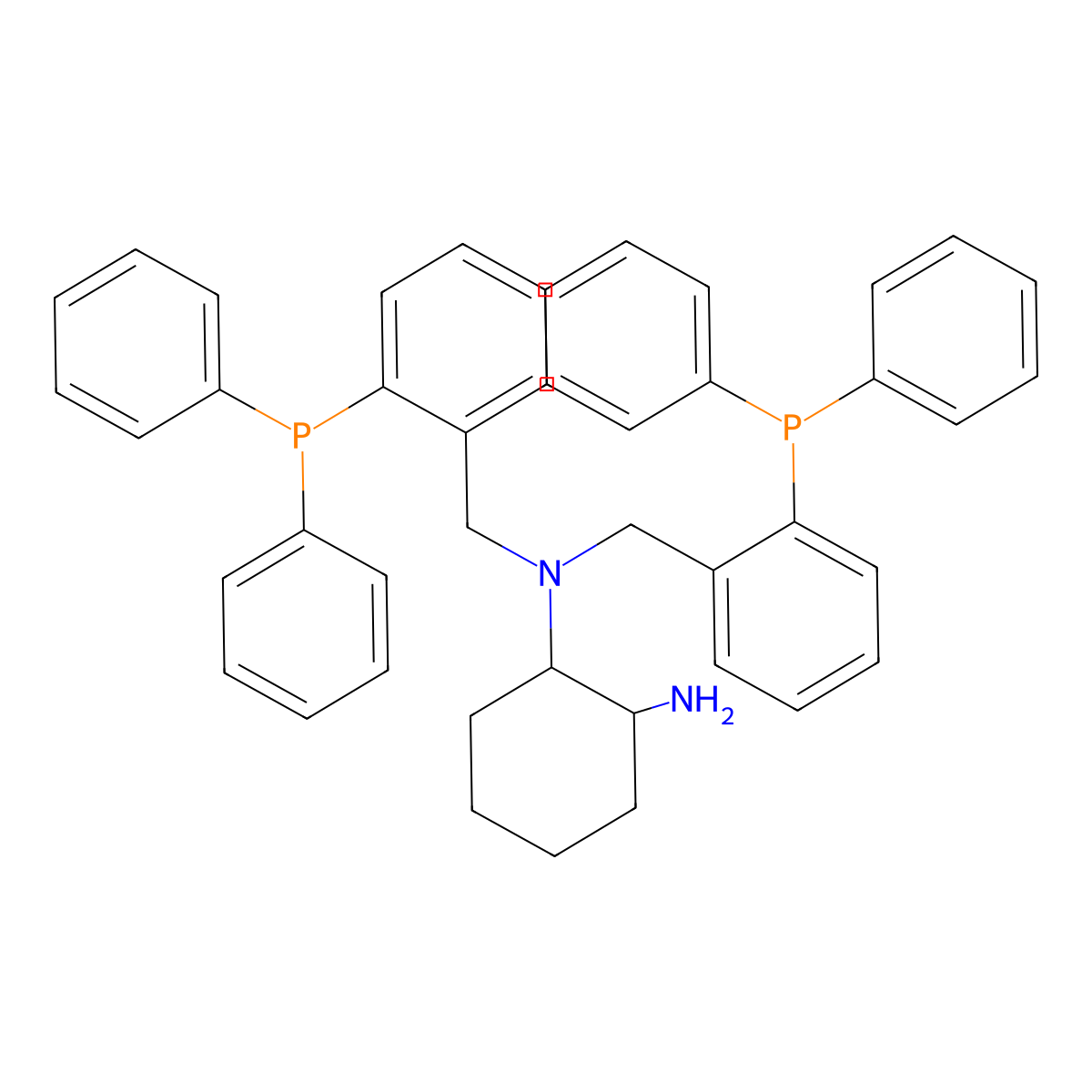 (1S,2S)-N1,N1-Bis(2-(diphenylphosphino)benzyl)cyclohexane-1,2-diamine molecular structure, CAS 174677-83-9