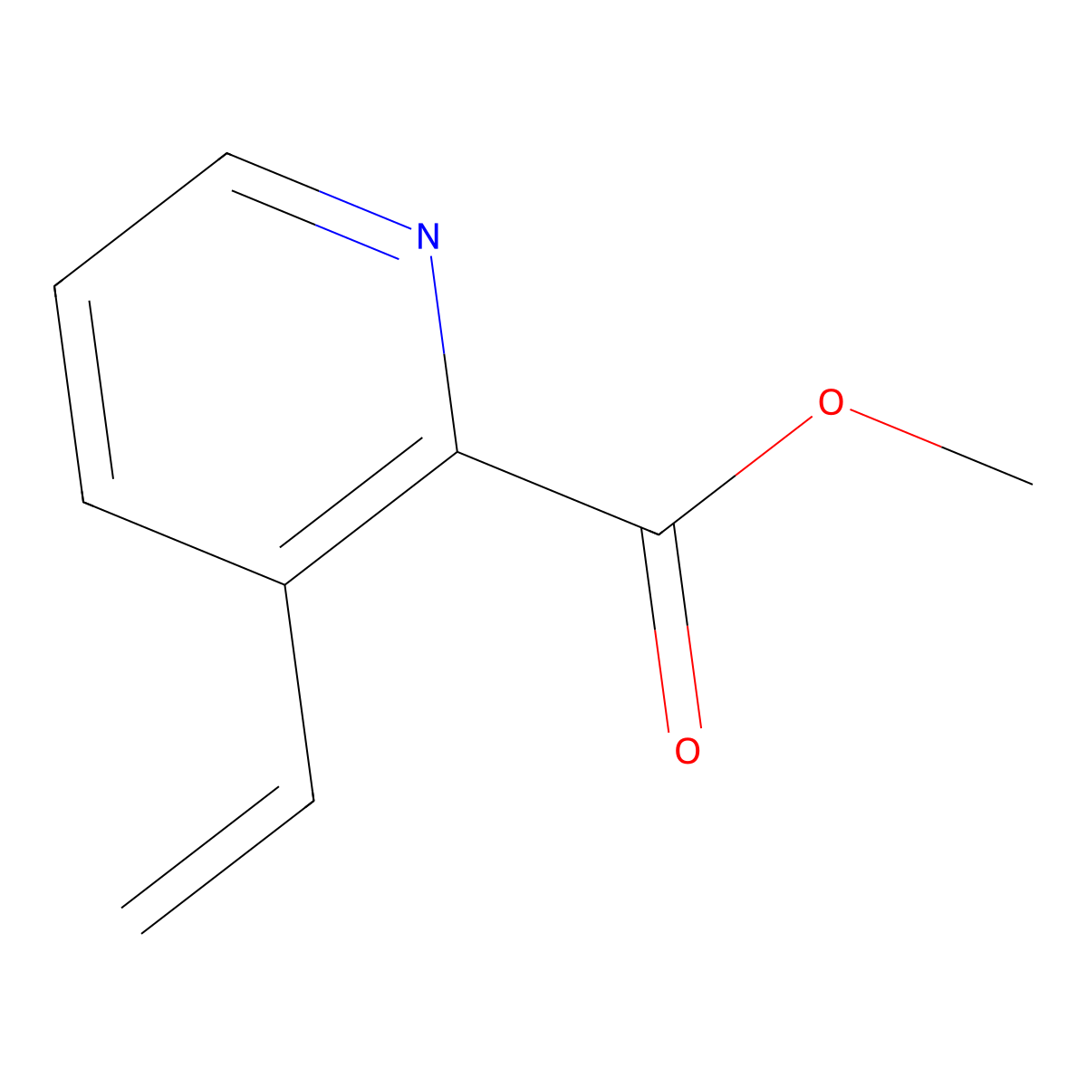 Methyl 3-ethenylpyridine-2-carboxylate molecular structure, CAS 174681-86-8
