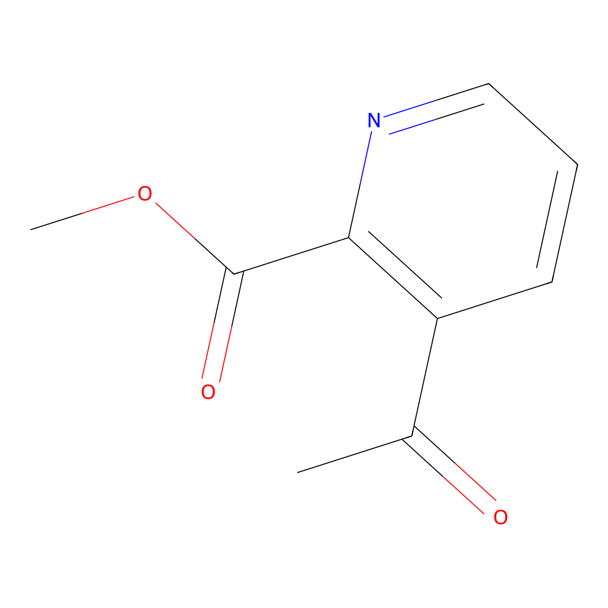 Methyl 3-acetylpicolinate molecular structure, CAS 174681-87-9