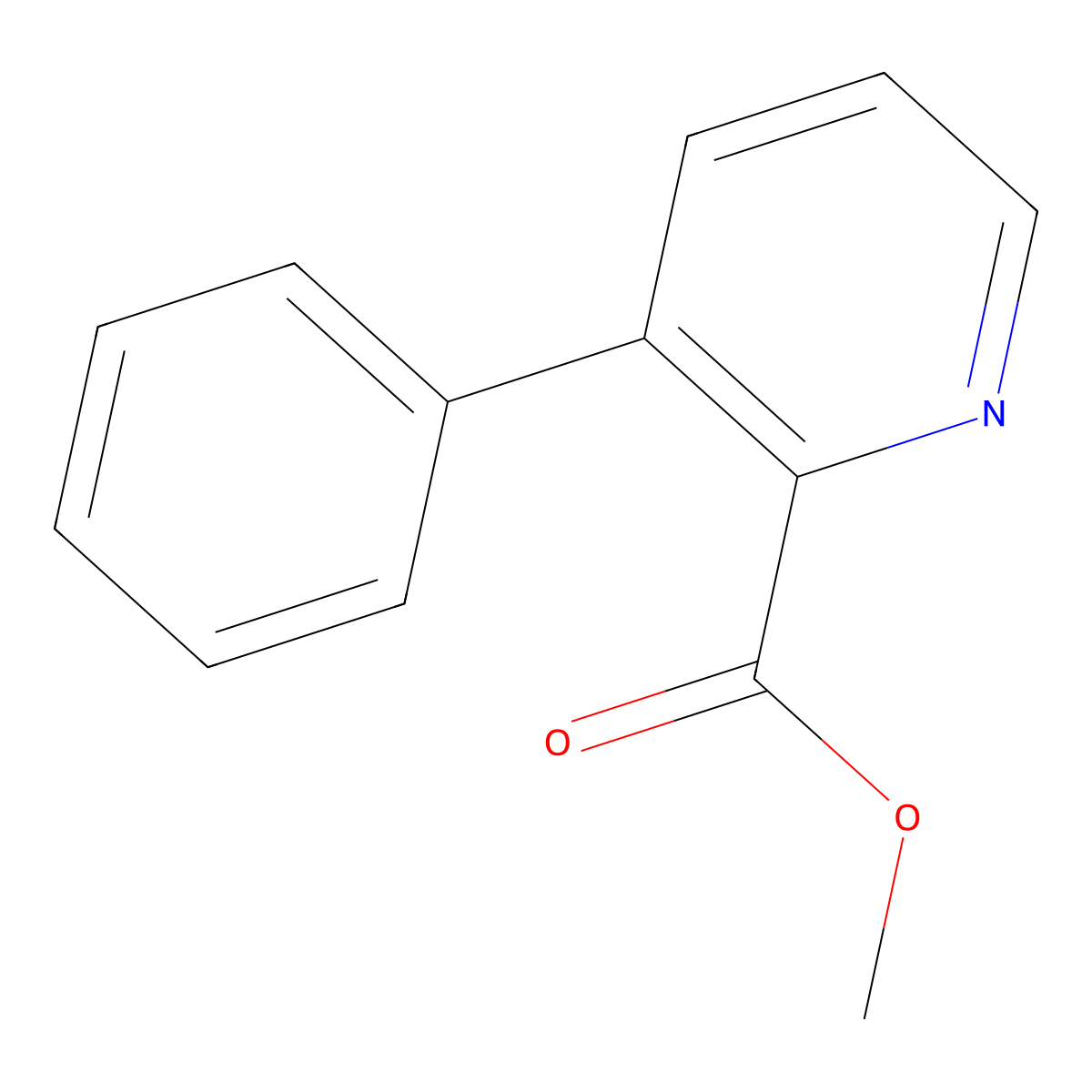 Methyl 3-phenylpicolinate molecular structure, CAS 174681-89-1