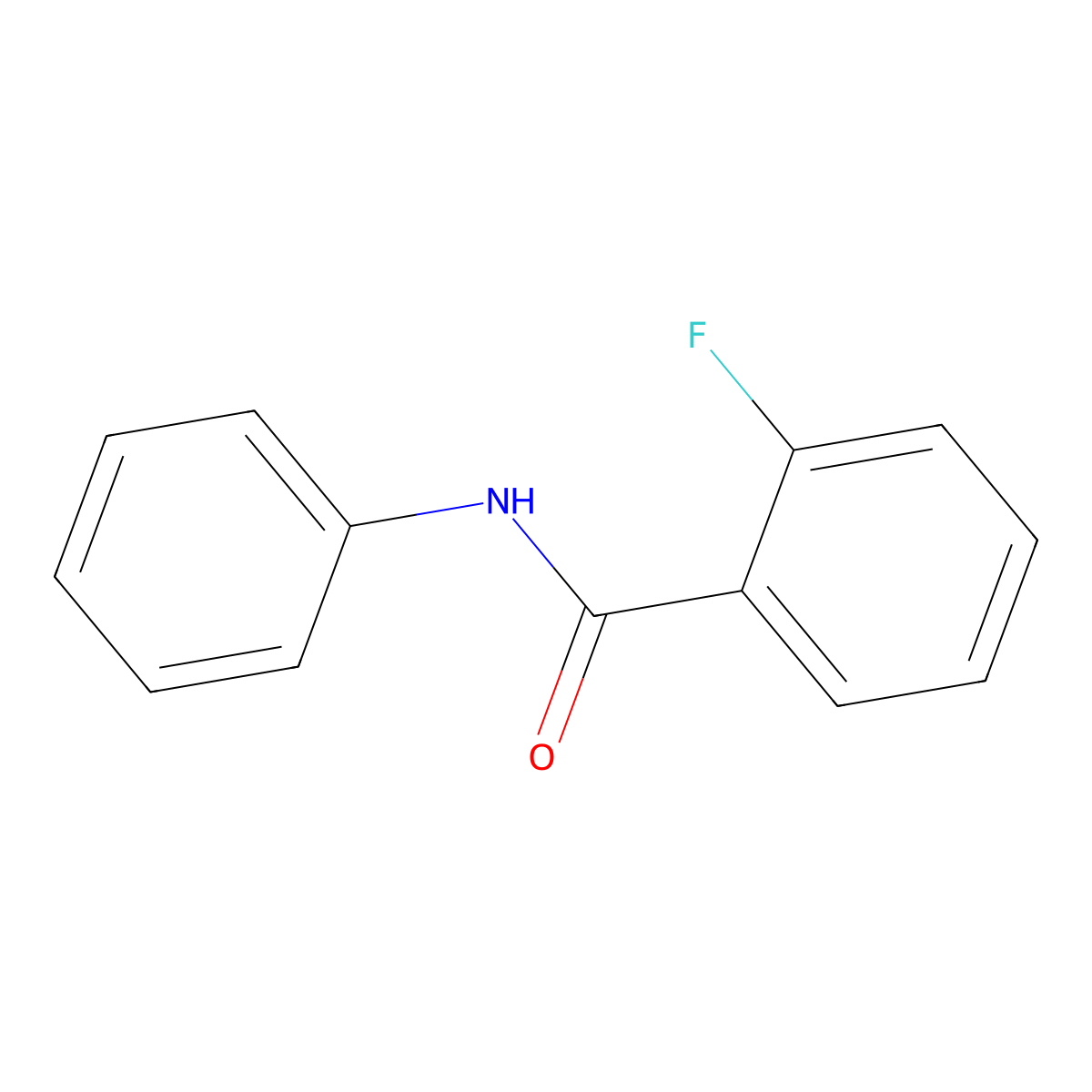2-fluoro-N-phenylbenzamide molecular structure, CAS 1747-80-4