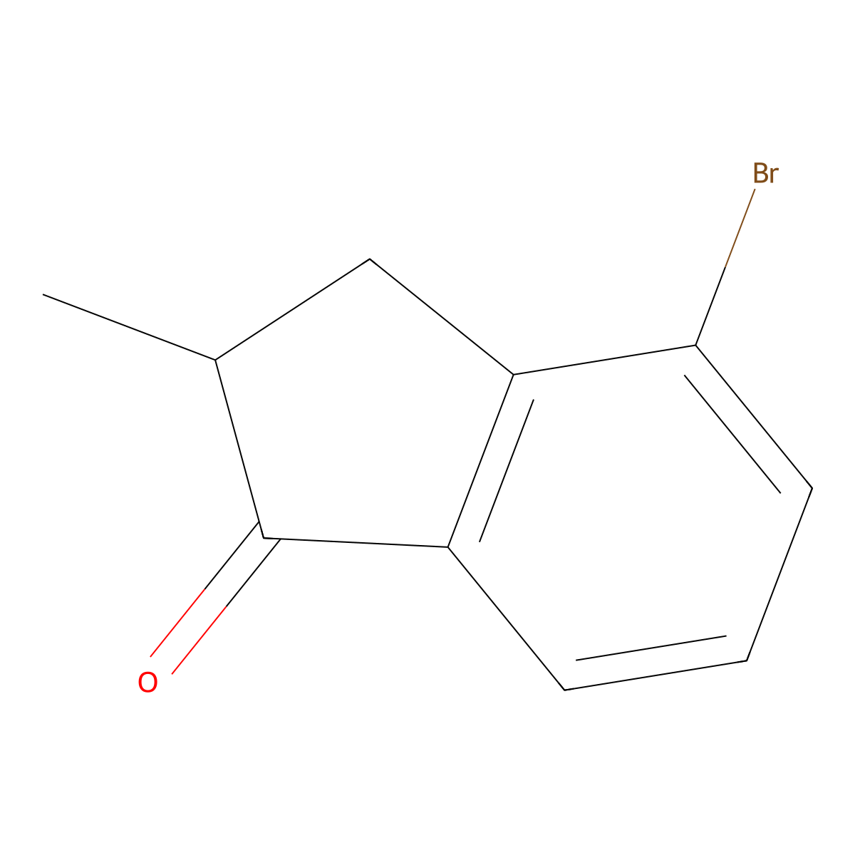 4-Bromo-2-methyl-1-indanone molecular structure, CAS 174702-59-1