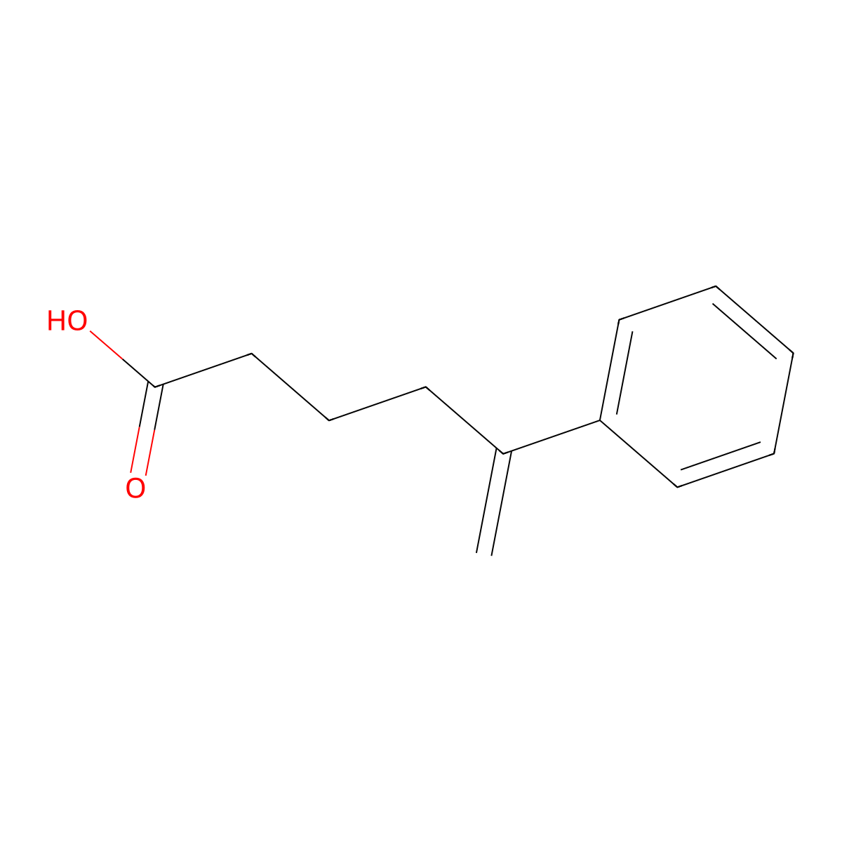 5-Phenyl-5-hexenoic acid molecular structure, CAS 174708-24-8