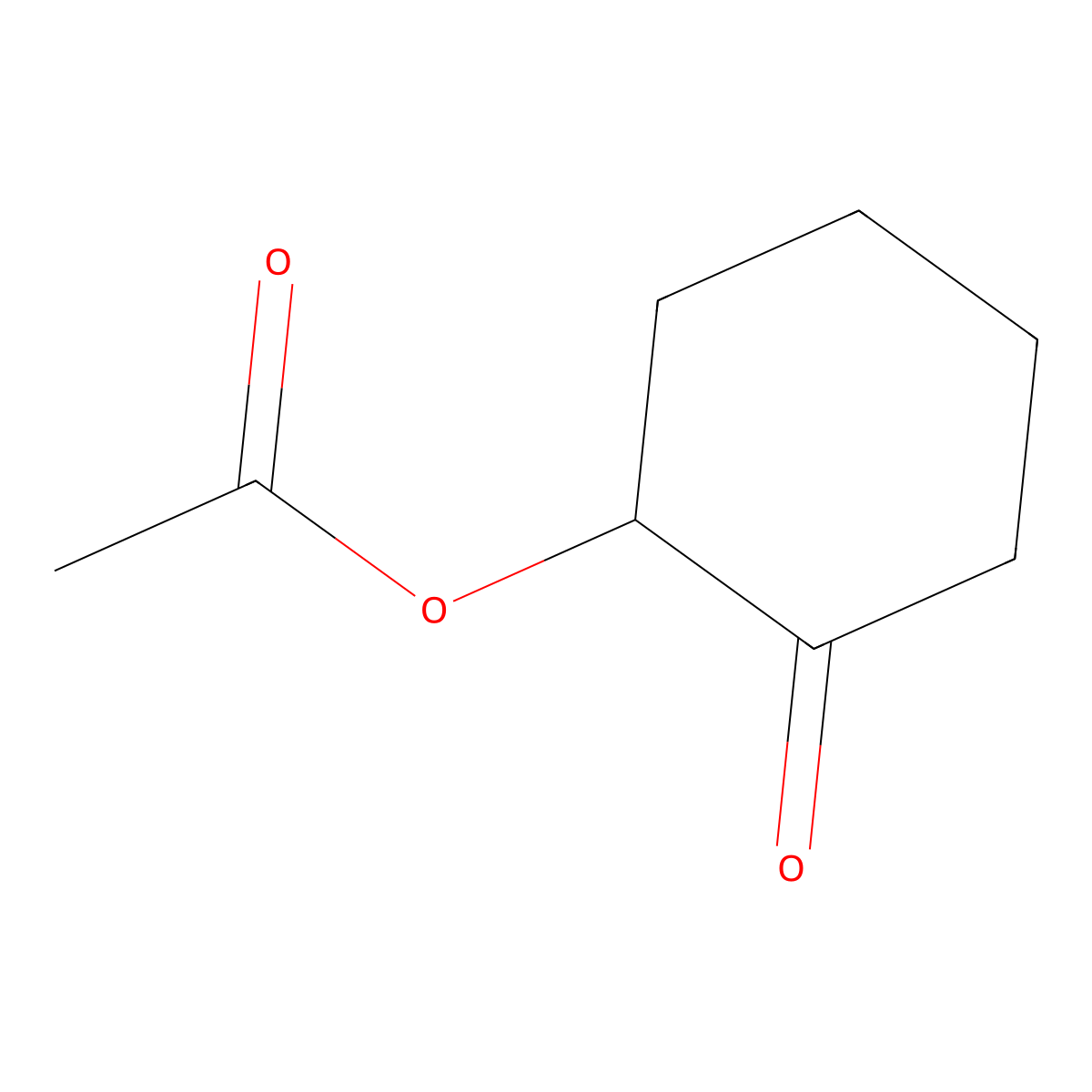 2-Acetoxycyclohexanone molecular structure, CAS 17472-04-7