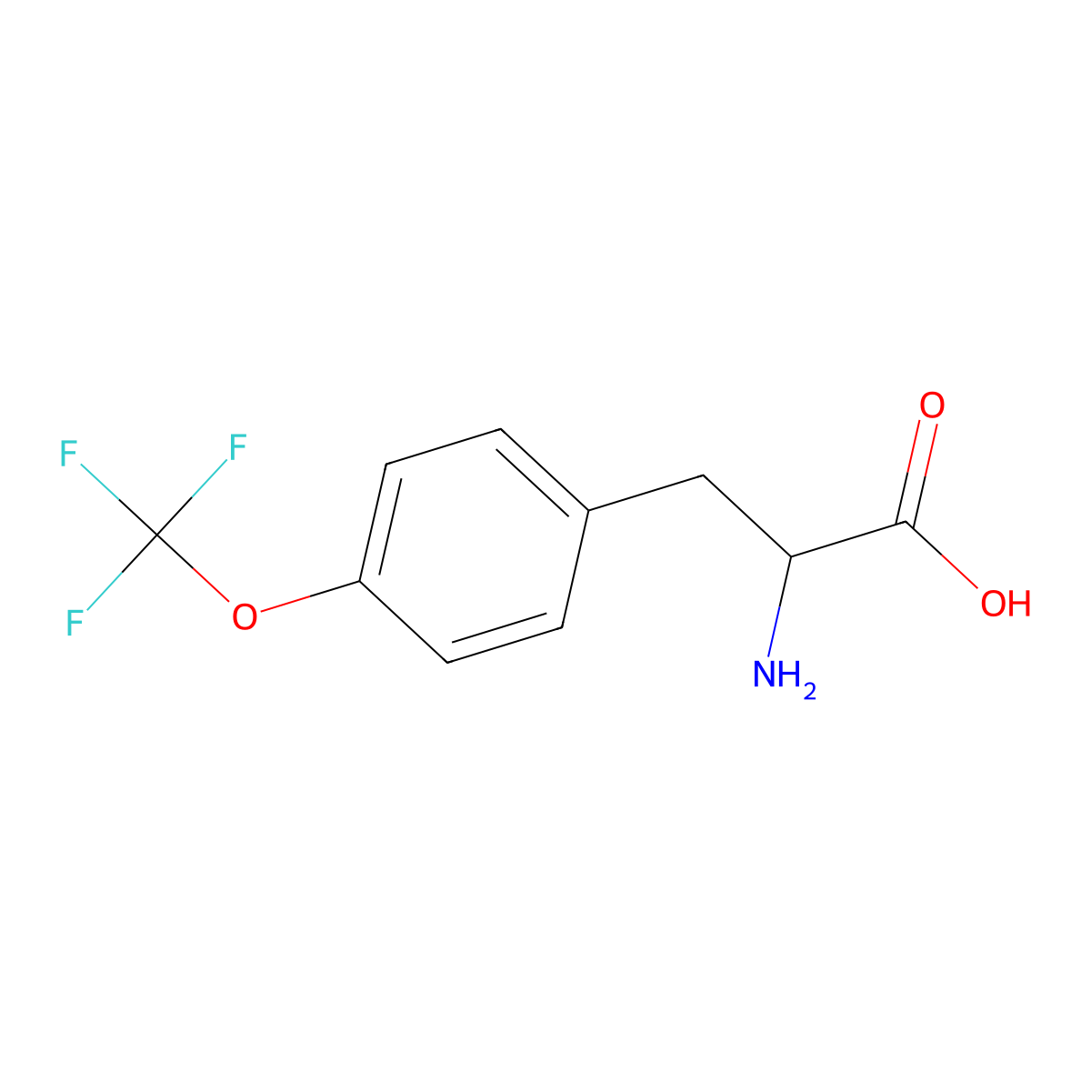 4-(Trifluoromethoxy)-DL-phenylalanine molecular structure, CAS 174732-57-1