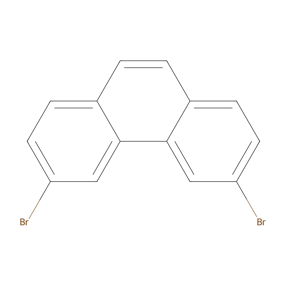 3,6-Dibromophenanthrene molecular structure, CAS 174735-02-5