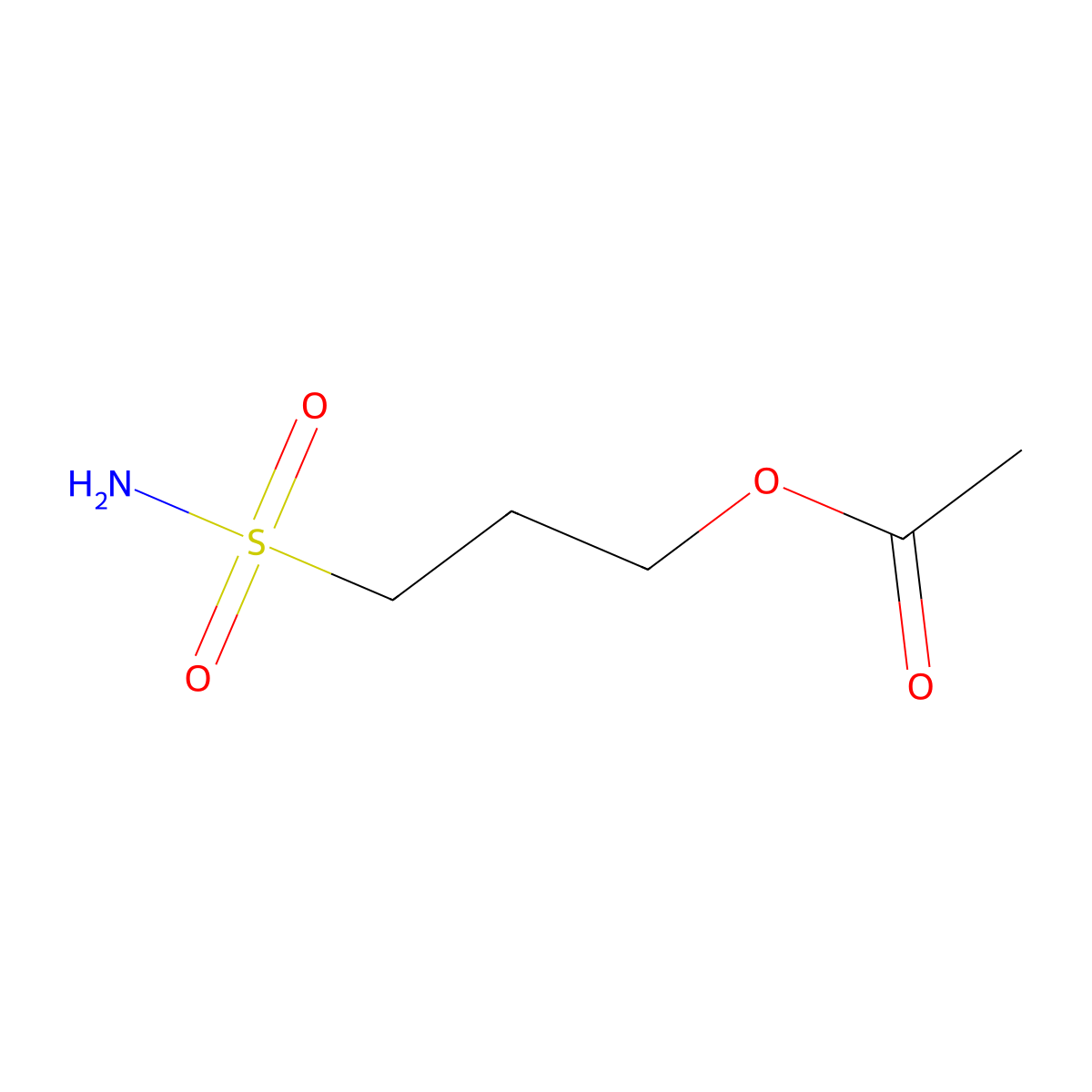 3-(Aminosulfonyl)propyl acetate molecular structure, CAS 174747-84-3