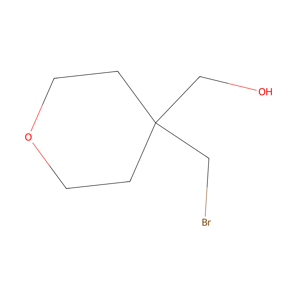 [4-(Bromomethyl)tetrahydropyran-4-YL]methanol molecular structure, CAS 174747-96-7