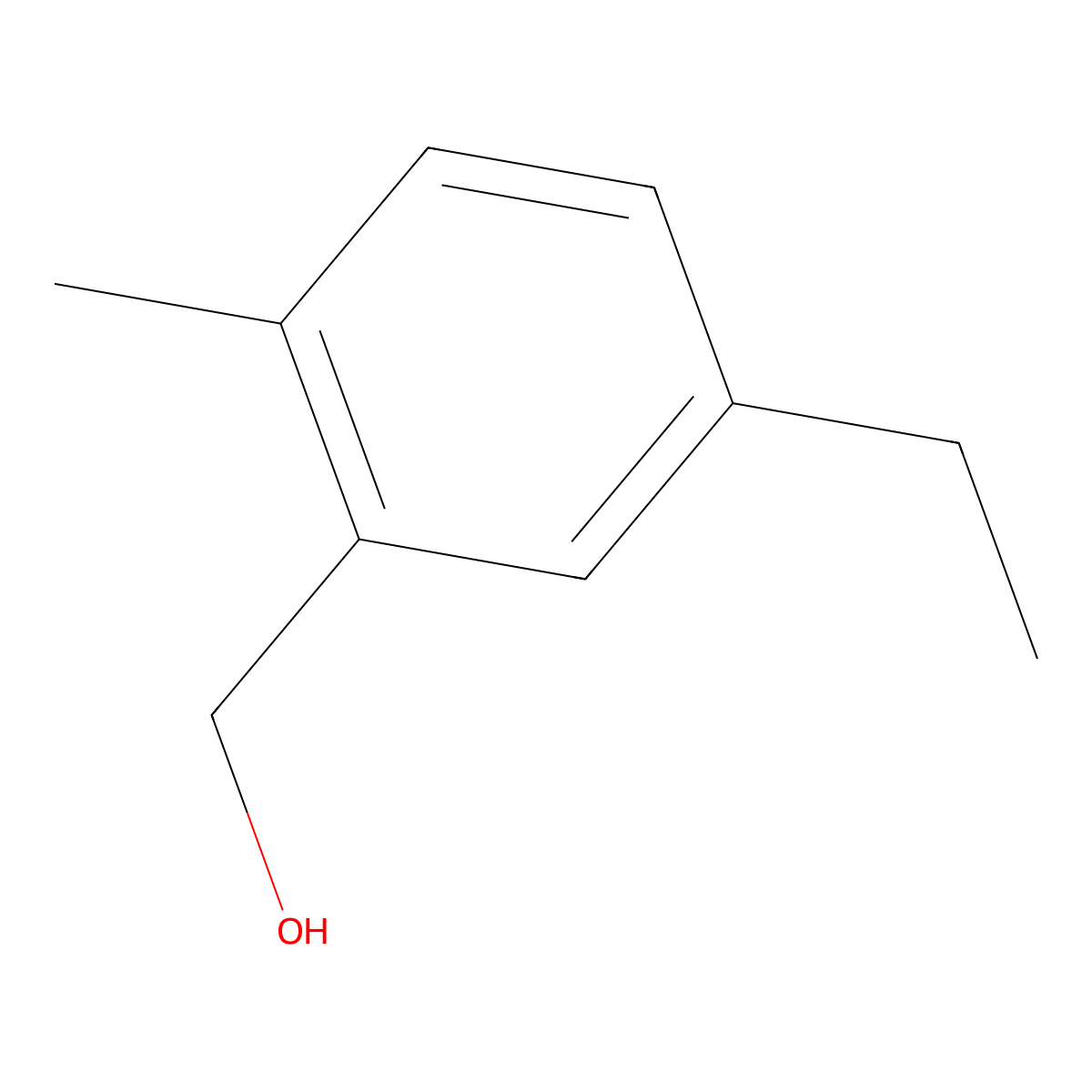 (5-Ethyl-2-methylphenyl)methanol molecular structure, CAS 17475-49-9