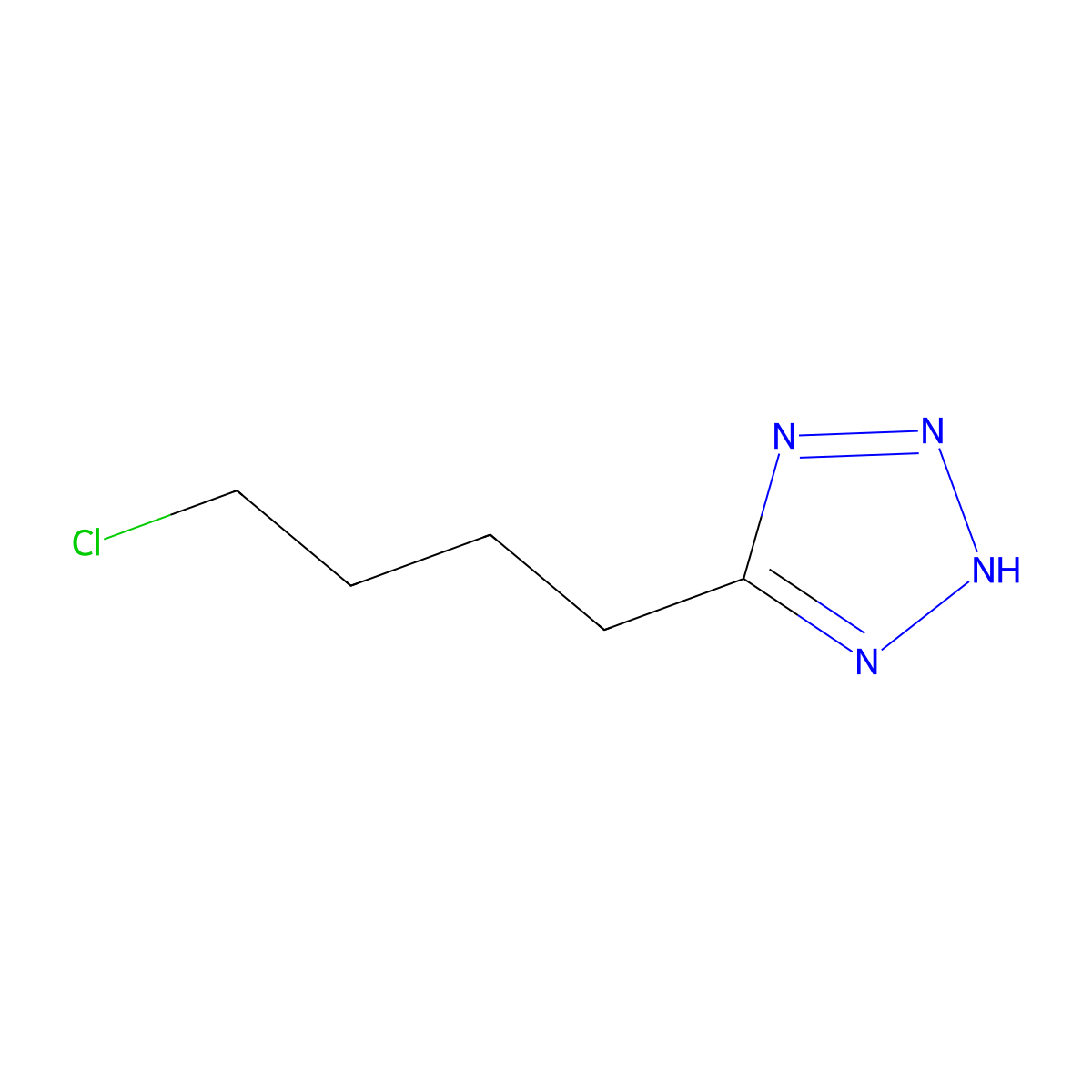 5-(4-Chlorobutyl)-1H-tetrazole molecular structure, CAS 174769-79-0