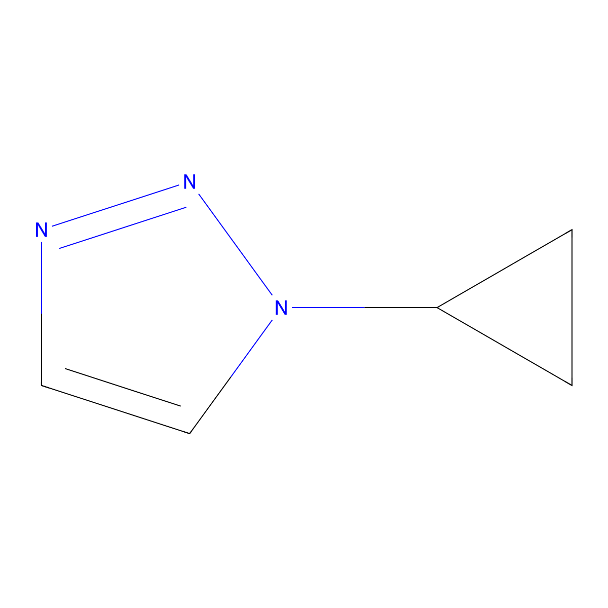 1-Cyclopropyl-1H-1,2,3-triazole molecular structure, CAS 174773-05-8